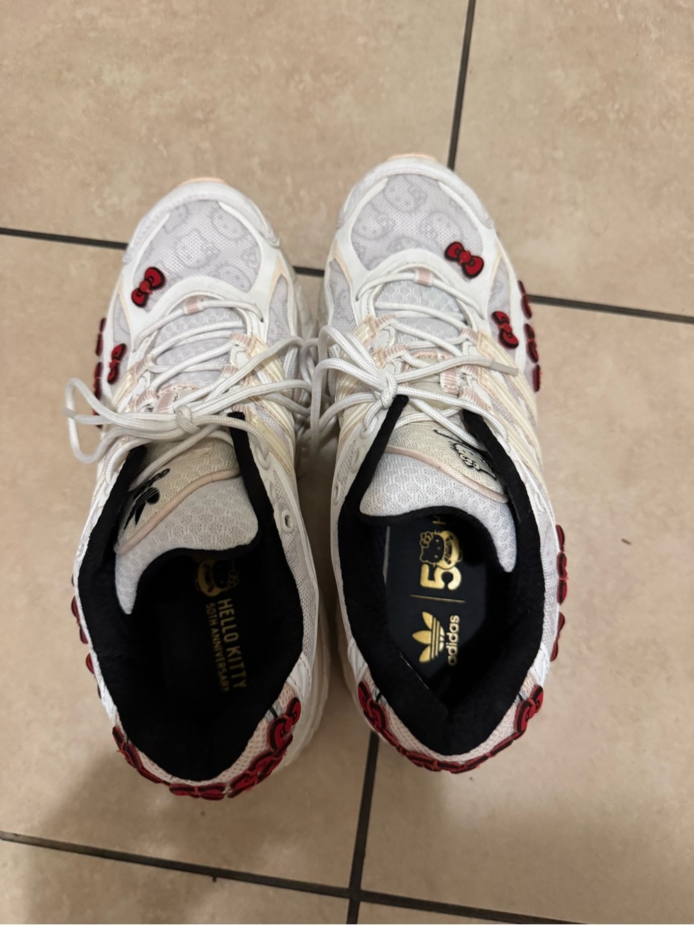 Adidas x Hello Kitty White & Red Women's Sneakers